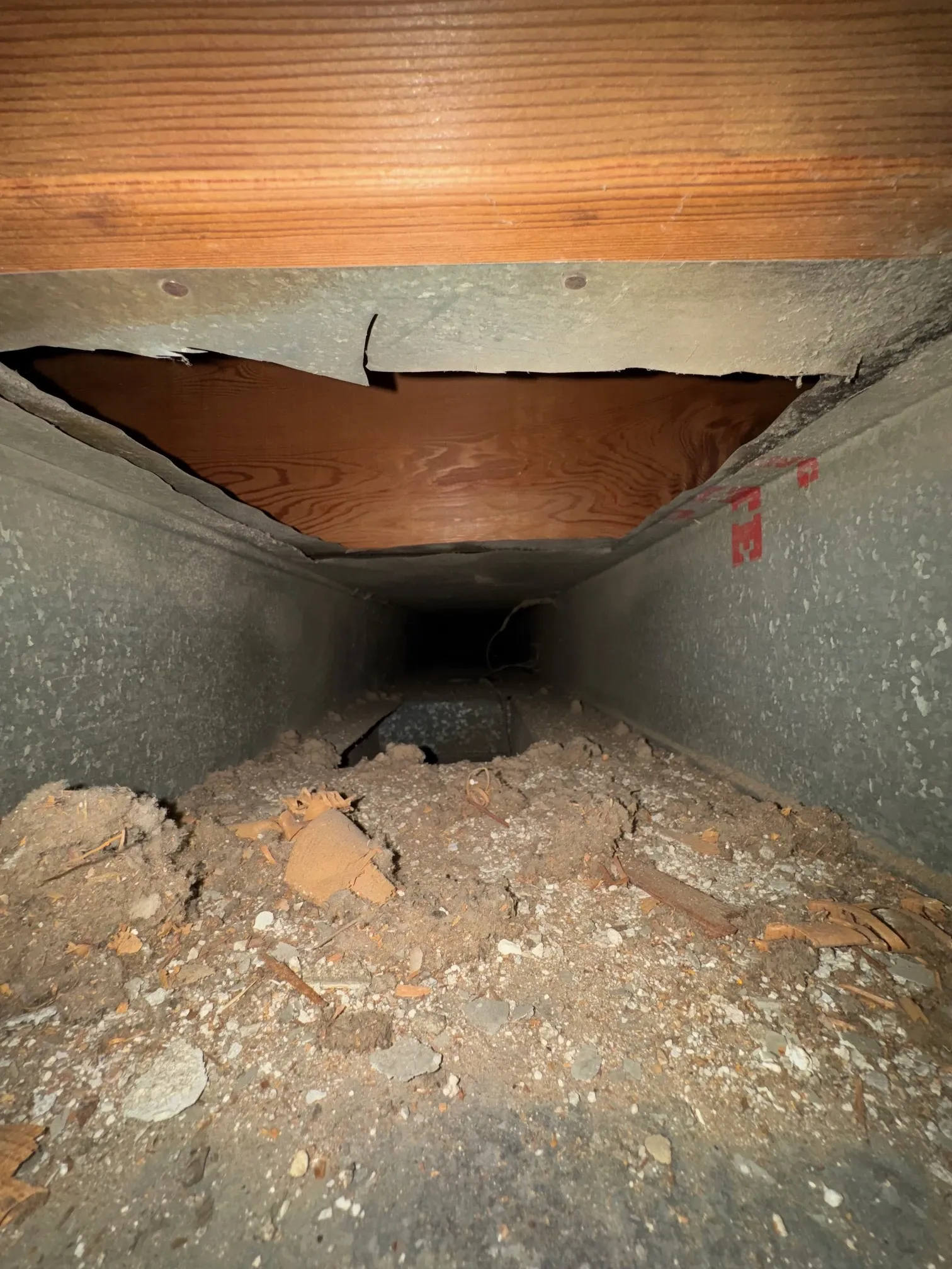 Air duct cleaning result #21 - before